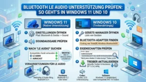 Bluetooth LE Audio Unterstützung prüfen: So geht’s in Windows 11 und 10