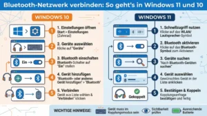 Bluetooth-Netzwerk verbinden: : So geht’s in Windows 11 und 10