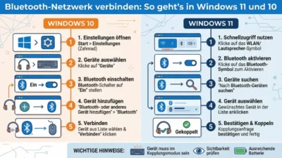 Bluetooth-Netzwerk verbinden: : So geht’s in Windows 11 und 10