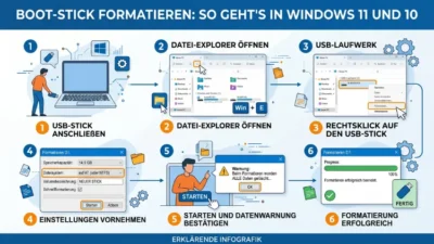 Boot-Stick formatieren: So geht’s in Windows 11 und 10