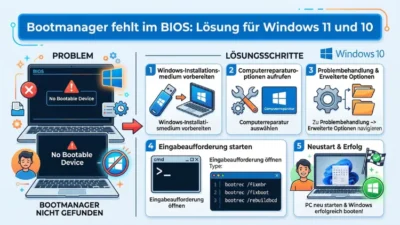 Bootmanager fehlt im BIOS: Lösung für Windows 11 und 10