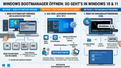 Bootmanager öffnen: So geht’s in Windows 11 und Windows 10