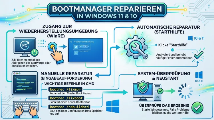 Bootmanager reparieren: So geht’s in Windows 11 und 10