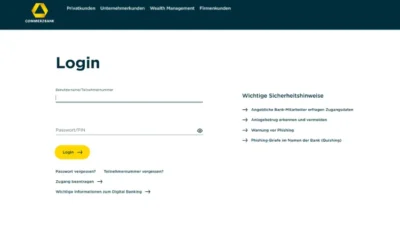 Commerzbank Online-Banking Login: So geht es einfach