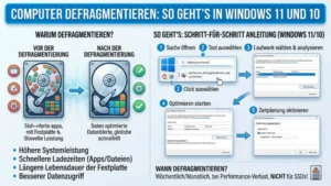 Computer defragmentieren: So geht’s in Windows 11 und 10
