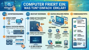 Computer friert ein: Was tun? Einfach erklärt