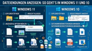 Dateiendungen anzeigen: So geht’s in Windows 11 und 10