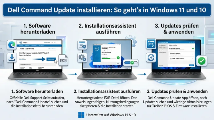 Dell Command Update installieren: So geht’s in Windows 11 und 10
