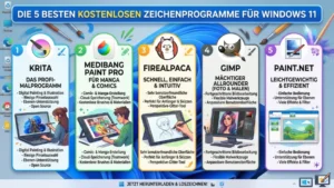 Die 5 besten kostenlosen Zeichenprogramme für Windows 11