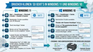 Drucker klonen: So geht’s in Windows 11 und Windows 10