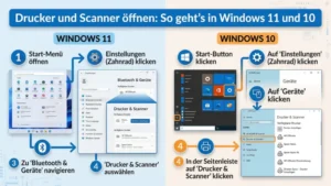Drucker und Scanner öffnen: So geht’s in Windows 11 und 10