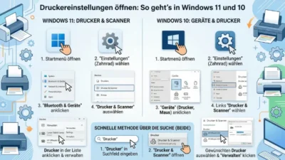 Druckereinstellungen öffnen: So geht’s in Windows 11 und 10