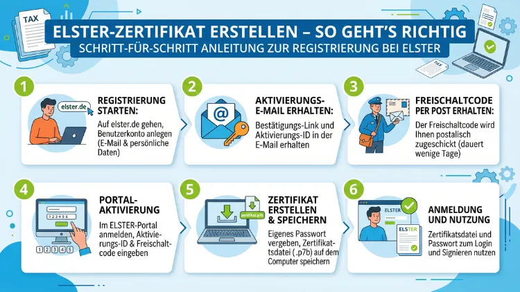 ELSTER-Zertifikat erstellen – So geht’s richtig