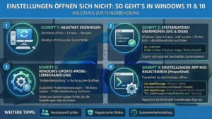 Einstellungen öffnen sich nicht: So geht’s in Windows 11 und 10