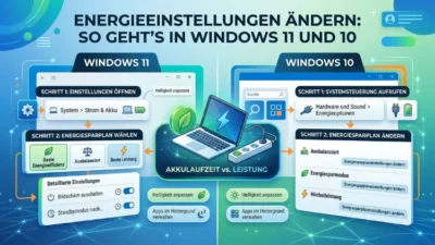 Energieeinstellungen ändern: So geht’s in Windows 11 und 10