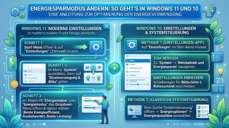 Energiesparmodus ändern: So geht’s in Windows 11 und 10