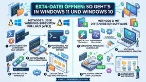 Ext4-Datei öffnen: So geht’s in Windows 11 und Windows 10