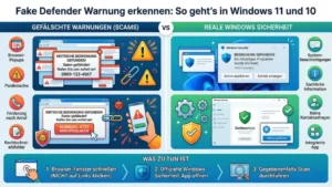 Fake Defender Warnung erkennen: So geht’s in Windows 11 und 10