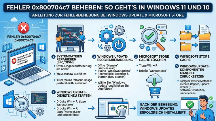 Fehler 0x800704c7 beheben: So geht’s in Windows 11 und 10
