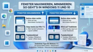 Fenster maximieren, minimieren: So geht’s in Windows 11 und 10