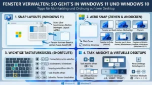 Fenster verwalten: So geht’s in Windows 11 und Windows 10