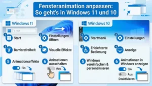 Fensteranimation anpassen: So geht’s in Windows 11 und 10