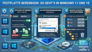 Festplatte bereinigen: So geht’s in Windows 11 und 10
