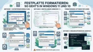 Festplatte formatieren: So geht’s in Windows 11 und 10