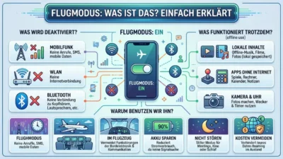 Flugmodus: Was ist das? Einfach erklärt