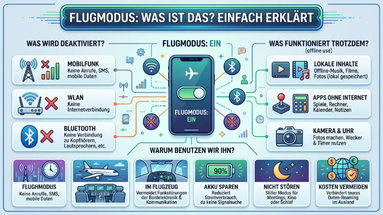 Flugmodus: Was ist das? Einfach erklärt