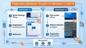Flugmodus aktivieren: So geht’s in Windows 11 und 10