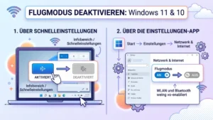 Flugmodus deaktivieren: So geht’s in Windows 11 und 10