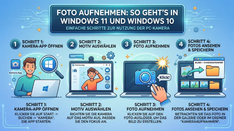 Foto aufnehmen: So geht’s in Windows 11 und Windows 10