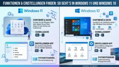 Funktionen finden: So geht’s in Windows 11 und Windows 10