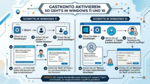 Gastkonto aktivieren: So geht’s in Windows 11 und 10