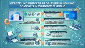 Geräte und Drucker Problembehandlung: So geht’s in Windows 11 und 10