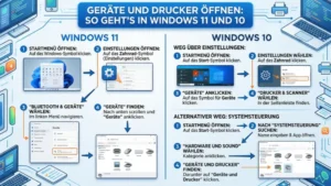 Geräte und Drucker öffnen: So geht’s in Windows 11 und 10
