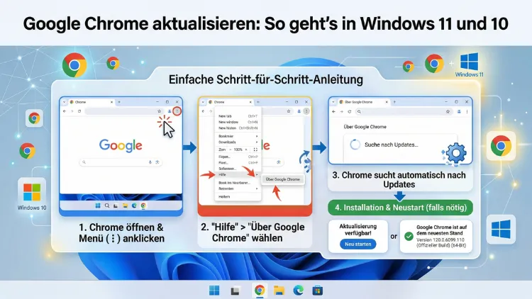 Google Chrome aktualisieren: So geht’s in Windows 11 und 10