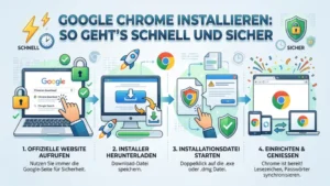 Google Chrome installieren: So geht’s schnell und sicher