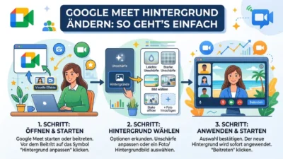 Google Meet Hintergrund ändern: So geht’s einfach