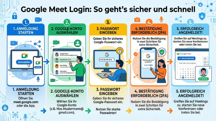 Google Meet Login: So geht’s sicher und schnell