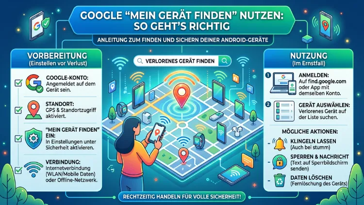 Google "Mein Gerät finden" nutzen: So geht’s richtig