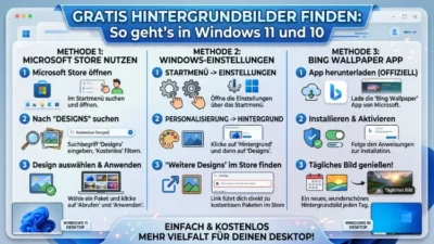 Gratis Hintergrundbilder finden: So geht’s in Windows 11 und 10