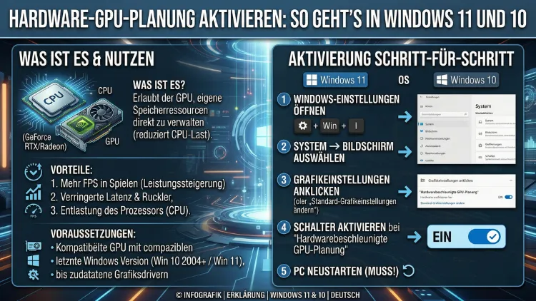 Hardware-GPU-Planung aktivieren: So geht’s in Windows 11 und 10