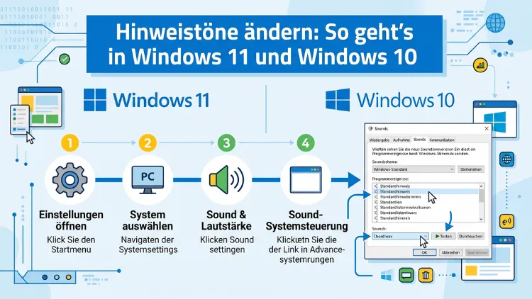 Hinweistöne ändern: So geht’s in Windows 11 und Windows 10