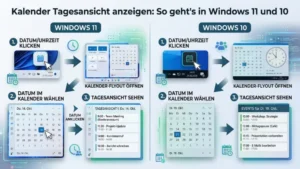 Kalender Tagesansicht anzeigen: So geht’s in Windows 11 und 10