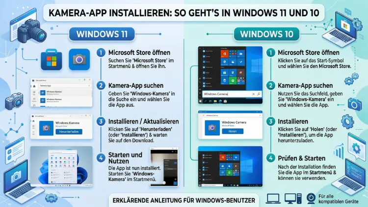 Kamera-App installieren: So geht’s in Windows 11 und 10