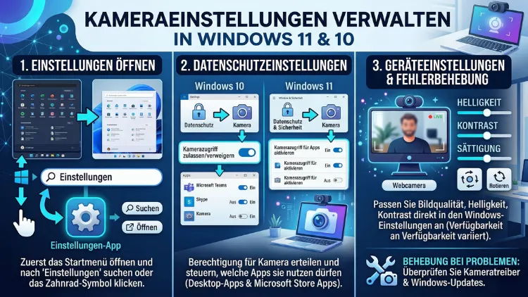 Kameraeinstellungen verwalten: So geht’s in Windows 11 und 10