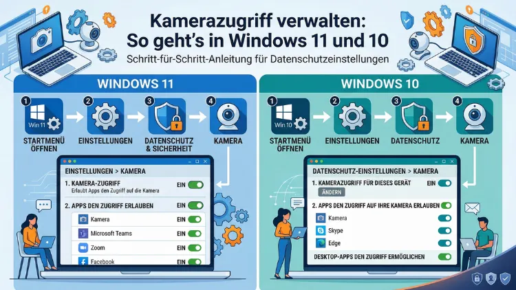 Kamerazugriff verwalten: So geht’s in Windows 11 und 10