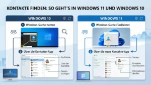 Kontakte finden: So geht’s in Windows 11 und Windows 10